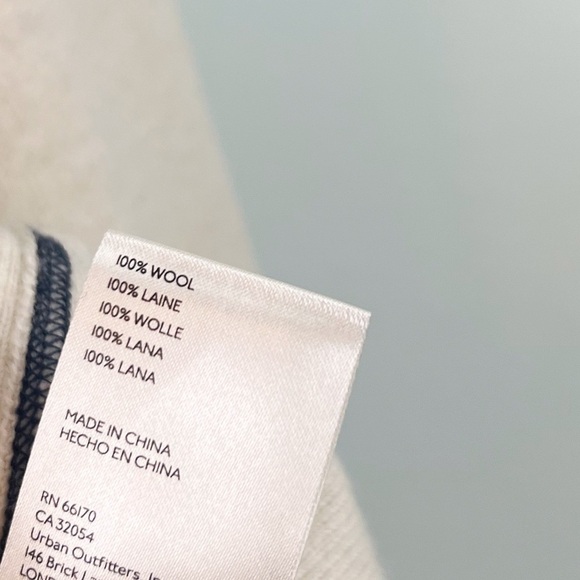 NEW Free People We the Free Acadia Striped 100% Wool Cardi Sweater - Picture 7 of 7